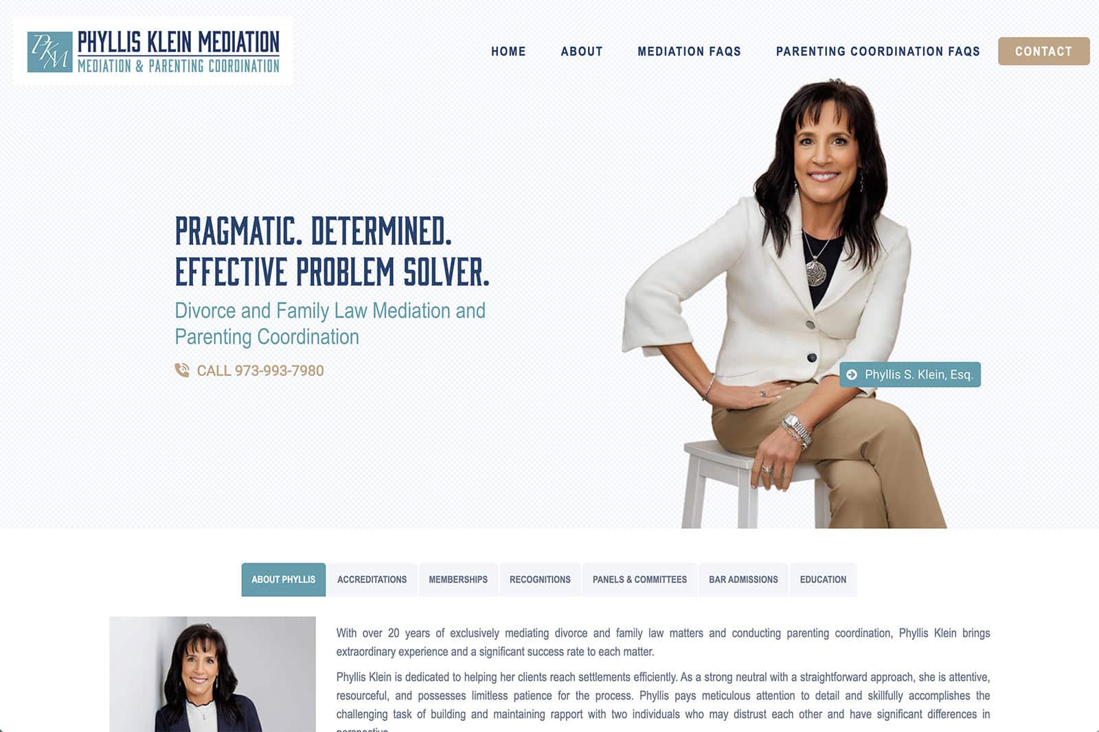 New Jersey Mediation Website Screenshot