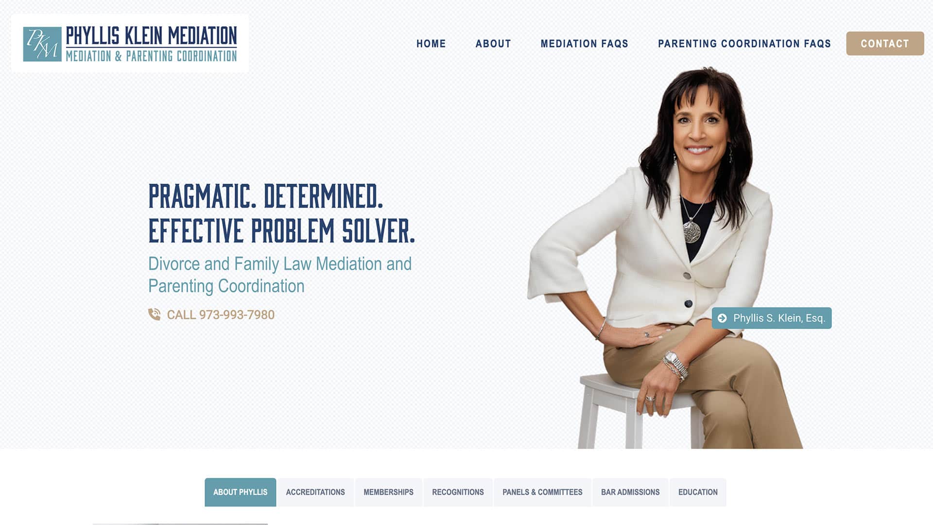 New Jersey Mediation Website Screenshot